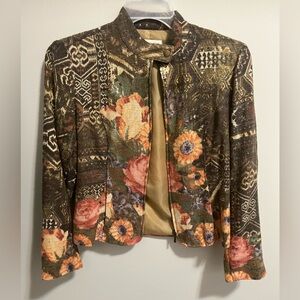 Coldwater Creek Multicolor Floral Blazer